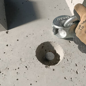 lifting anchor in concrete lego block