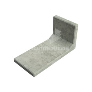 L shape concrete block production