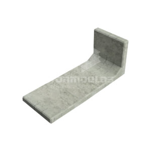 L-shaped concrete block 200x80x80cm