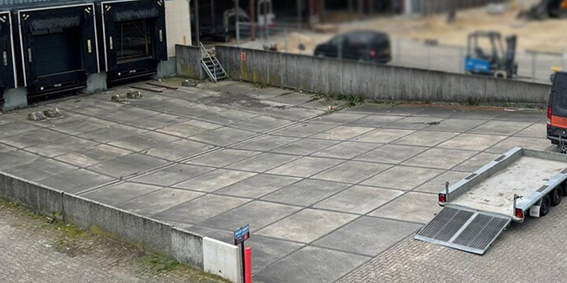 concrete paving slabs Loading docks