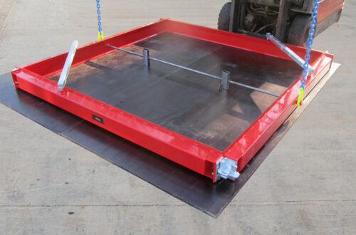 large concrete slab mould