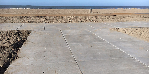 landscaping pavement large concrete slabs